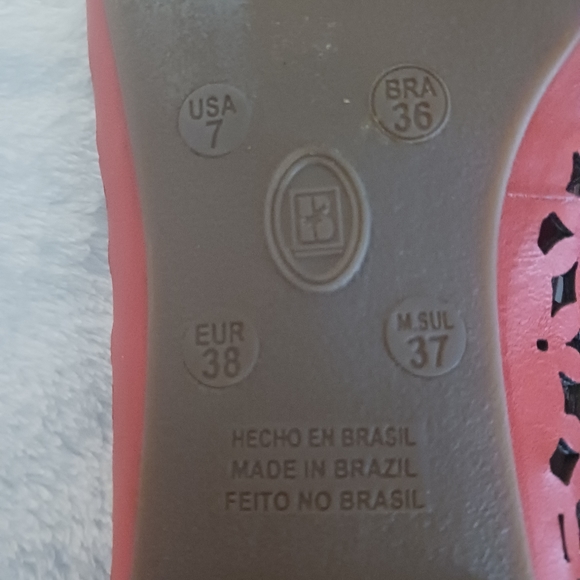 Bottero • Women's Orange Brazilian Laser-Cut Pointy Toe Leather Ballet F… - Picture 8 of 11